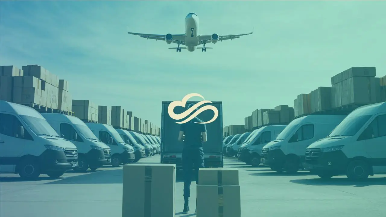 Silk Mile global shipping services — cargo aircraft on runway