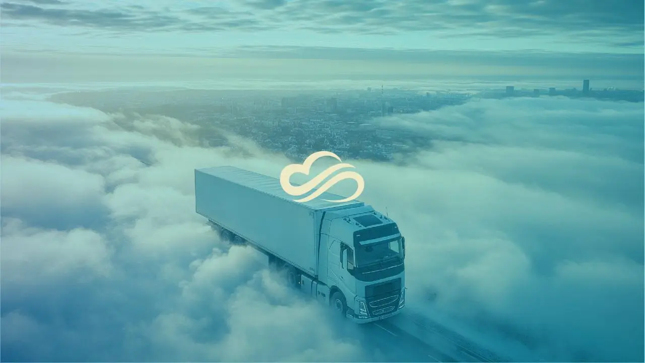 GPS-tracked truck fleet for land freight across Middle East and Europe